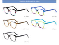 Montures de lunettes optiques tendance, fabriquées en Chine, en acétate de haute qualité, par des fabricants de lunettes de luxe, montures de créateur 2026 pour hommes