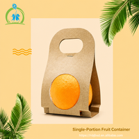 Boîte à pommes de Noël de luxe en papier kraft, sac cadeau portable pour fruits (pommes, oranges, poires) – Vente en gros