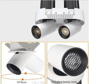 <span class=keywords><strong>Spot</strong></span> encastré <span class=keywords><strong>double</strong></span> sans cadre 20W orientable, éclairage elliptique vers le haut et vers le bas, 2400lm - Product Image 6