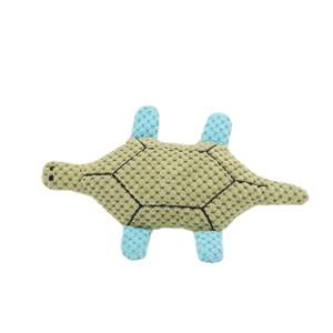 Fabrika yüksek kalite <span class=keywords><strong>Pet</strong></span> peluş deniz yaşamı hayvan pembe yeşil kaplumbağa şekilli oyuncaklar interaktif gıcırtılı diş temizleme çiğnemek köpek oyuncaklar - Product Image 2