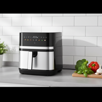 Nouvelle friteuse à air classique 8L sans huile avec écran LED et protection contre la surchauffe, appareil de cuisson sain et économe en énergie