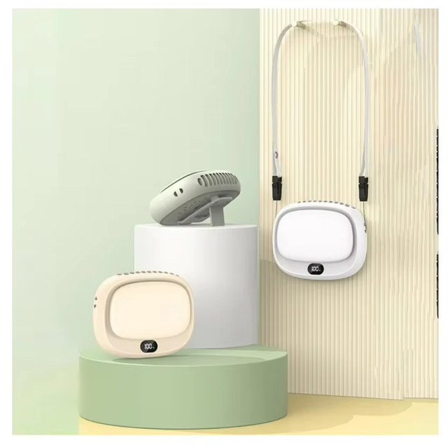Portable USB Mini Waist Fan Rechargeable Air Conditioner 5 Adjustable Bladeless Neck Cooling Wearable Large Personal USB Hanging