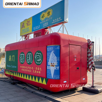 Remolque de Comida Móvil Oriental Shimao de 3.5M, Acero Inoxidable Color Oro Rosa, Personalizable, Totalmente Equipado, con Certificación DOT para Venta de Snacks
