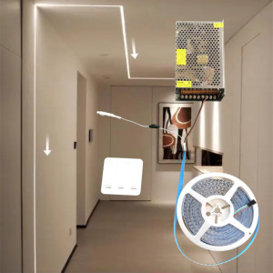 Kỹ thuật số tự động chạy nước <span class=keywords><strong>LED</strong></span> <span class=keywords><strong>Strip</strong></span> 2835 SMD trong nhà <span class=keywords><strong>LED</strong></span> <span class=keywords><strong>Strip</strong></span> ánh sáng với <span class=keywords><strong>PIR</strong></span> cảm biến chuyển động - Product Image 2