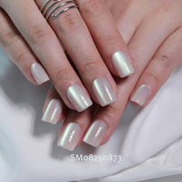 Faux ongles à presser en ABS de haute qualité, sur mesure, forme cercueil, effet œil de chat, pour salon de manucure