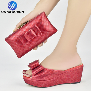 Sinya - Offre Spéciale : Ensemble Chaussures et <span class=keywords><strong>Sacs</strong></span> Africains Assortis pour Fêtes et Mariages - Style Italien - Product Image 3