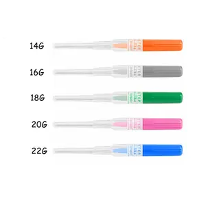 50PCS 14G-22G Gauge Disposable Sterilized Tattoo Needle Body Piercing Catheter Needles Wholesales Dropshipping Tattoo needle
