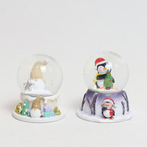 Arc-en-ciel peint <span class=keywords><strong>verre</strong></span> personnalisé boule de neige décoration de noël boule de cristal boîte à musique - Product Image 4