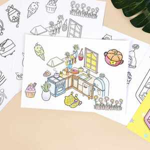 Kit de Actividades y Juego de Libro para Colorear DIY con Pegatinas para Niñas, Regalo Creativo para Festivales, Navidad y Cumpleaños - Product Image 5