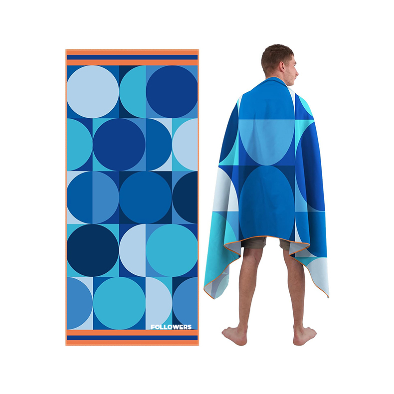 Large Beach Towel with Custom Printed