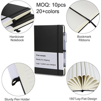 Carnet A5 à couverture rigide en cuir PU avec logo personnalisé