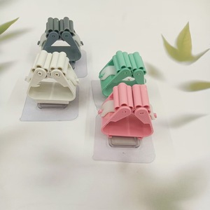 Soporte para fregona sin taladros ni rastros, gancho para fregona, soporte para escoba montado en la pared del baño, clip para fregona. - Product Image 5