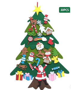 Árbol de Navidad de tela de fieltro DIY, decoración de Navidad de fieltro, árbol de Navidad de fieltro tridimensional - Product Image 2