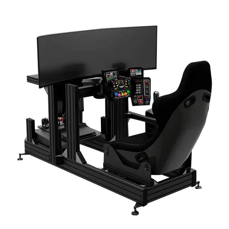 Simulateur de conduite de jeu de voiture de course Sim, kit cockpit 4040 40120, cadres en aluminium noir 4080