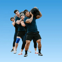 Compétition de fitness d'haltérophilie 1000D Nylon 2 3 4 5 6 personnes en caoutchouc ver de sac de sable pour l'entraînement physique