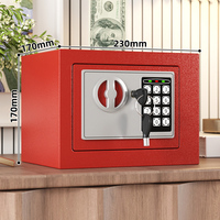 Mini coffre-fort électronique numérique en métal ignifuge pour la maison, l'hôtel, le bureau, la banque, le stockage d'argent liquide H170xL230xP170mm