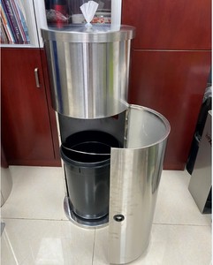 ถังใส่ผ้าเปียกสำหรับยิมแบบตั้งพื้นพร้อมถังม้วนกระดาษทิชชู่เปียกสำหรับเล่นกีฬาใช้ในยิม - Product Image 4