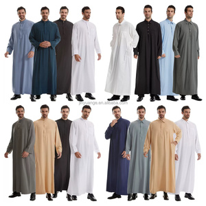 Túnica Árabe de Poliéster para Hombre, Talla Grande, Transpirable, para Primavera y Otoño, Venta al por Mayor en el Medio Oriente - Product Image 1