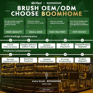 <span class=keywords><strong>Brosse</strong></span> à cheveux ovale en métal et bambou <span class=keywords><strong>Tek</strong></span>, peigne lissant en <span class=keywords><strong>bois</strong></span> écologique à coussin d'air 22*6.5cm - Product Image 5