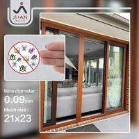 FlexInvis Rouleau de moustiquaire rétractable en treillis métallique en acier inoxydable 304 pour fenêtre, maille 23, en acier SUS304