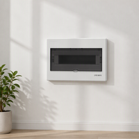 Boîtier de distribution MCB 13 voies en plastique avec base métallique, pour montage en surface ou encastré, boîte de distribution de disjoncteurs OEM