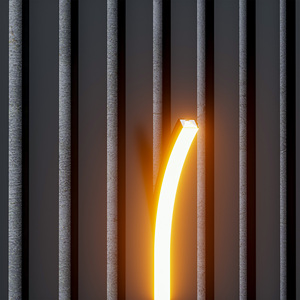 Luz inteligente para panel de pared acústico con tira de LED de luz blanca cálida de 2700k. - Product Image 2