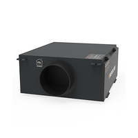 Purificateur d'air haute capacité 2200m ³/h pour la filtration HEPA H13 des hôpitaux avec ionisation bipolaire, encastré au plafond