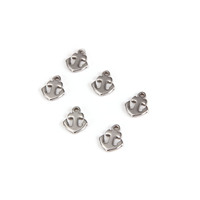 Bijoux en acier inoxydable petite breloque en forme de croissant de lune pendentif bricolage accessoires de chaîne de bracelet usine de Chine en gros