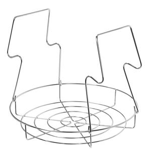 Support de cuisson vapeur multifonction en acier inoxydable pour bocaux de conserve avec poignées pliables profilées - Product Image 1