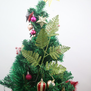 ใบไม้กลิตเตอร์ห้ากลีบขายส่ง สำหรับทำ<span class=keywords><strong>ดอก</strong></span>ไม้ประดิษฐ์ DIY อุปกรณ์ตกแต่งคริสต์มาส ของตกแต่งบ้าน - Product Image 5