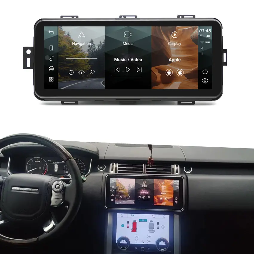 2013 범위 로버 보그 인테리어 업그레이드 2020 자동차 액세서리 업그레이드 디스플레이 안드로이드 GPS 네비게이션 Carplay 자동 라디오