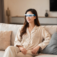 Lunettes de luminothérapie professionnelles LED, lumière bleue rechargeable, portables, 10000 Lux, sans UV, pour améliorer la qualité du sommeil et l'humeur