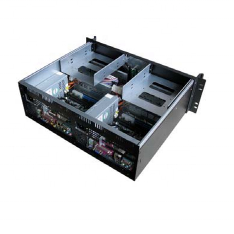 2U Mini-ITX dual system Compact Server case, Rackmount Chassis ...