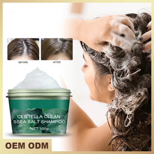 Champú y acondicionador Vegano para el cabello, nuevo estilo, logotipo personalizado, champú orgánico <span class=keywords><strong>de</strong></span> <span class=keywords><strong>sal</strong></span> marina Centella, exfoliante para el cuero cabelludo - Product Image 2