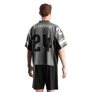 เสื้อฟุตบอลสไตล์วินเทจ ดีไซน์สีสันย้อนยุค แห้งเร็ว พร้อมบริการสกรีนโลโก้ตามสั่งสำหรับวันแข่งขัน - Product Image 4