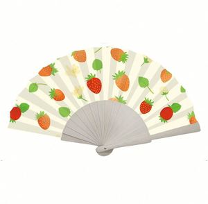 พัดกระดาษพิมพ์โลโก้ตามสั่ง พับได้ พกพาสะดวก งานฝีมือไม้ ตกแต่งบ้าน ลายการ์ตูนดอกไม้สีขาวแบบดั้งเดิม จำนวน 101 ชิ้น - Product Image 5