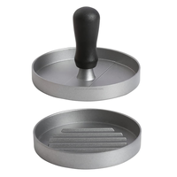 Presse à hamburger en alliage d'aluminium à poignée antidérapante commerciale