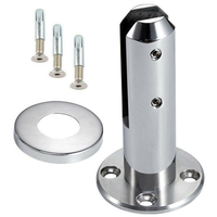 Pieu de sol conique moderne en acier inoxydable, résistant à la rouille, double taille, 8-12 mm, avec deux boulons de verrouillage hexagonaux, pour balcon d'appartement sans cadre