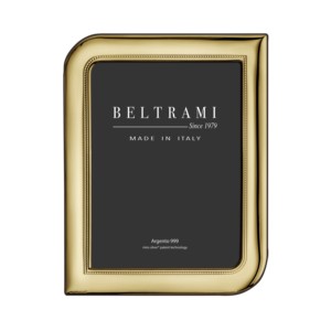 Beltrami Photo <b>Frame</b> 4x6 <b>Gold</b> Silver Plated Made In Italy - Product Image 1