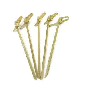 9cm Green Bamboo Knot Stick