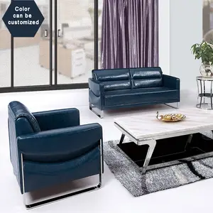 Fabriek Koop Eigentijdse Meubels Moderne Desig 304 Roestvrij Lederen Kwaliteit Executive Office Sofa Pu Kantoor Sofa