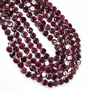 สร้อยคอลูกปัดโกเมนรูปเหรียญขนาดใหญ่สร้อยคอลูกปัดโกเมนสำหรับทำเครื่องประดับสร้อยคอลูกปัด - Product Image 1