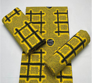 Tissu en coton imprimé africain populaire, 6 yards, Ankara Batik pour femmes/enfants, vêtements de fête, prix d'usine, vente en gros, fabricant - Product Image 5