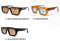 Lunettes de soleil rectangulaires en plastique recyclé pour hommes 2026, protection UV400, haute qualité, personnalisables, polarisées, logo vintage, monture épaisse en acétate