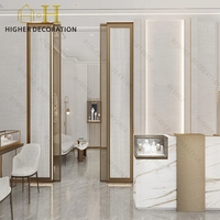 Nouvelle Vitrine de Présentation de Bijoux de Luxe Moderne de Style Chinois avec Éclairage LED pour Boîte à Bagues et Bijoux