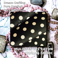 Mulinsen 100% Viscose Tissu Tissé 32s Rayon Challis Georgette Imprimé Style Uni avec 32s Rayon Georgette Matériel