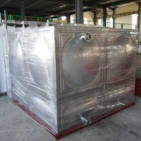 Réservoir de stockage d'eau modulaire en acier inoxydable de 50 000 litres