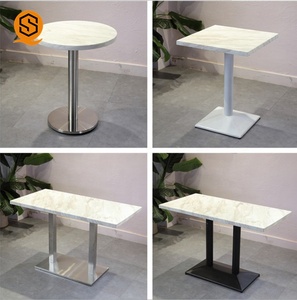 OEM Modern <strong>Small</strong> White Marble Dining <strong>Tables</strong> <strong>Gold</strong> Stainless Steel Round Dining <strong>Table</strong> and Chairs Sets - Product Image 3