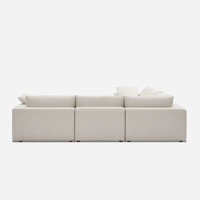 Canapé-lit modulaire en tissu de style européen avec un design moderne, éponge haute densité pour appartement, villa, école et salon