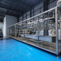 Ligne d'abattage de volailles pour abattoir commercial, machine de traitement de poulet prête à l'emploi 800BPH, solution clé en main